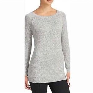 Athleta Long Sleeve Luxe Pose Top heathered gray tunic pullover XS women’s soft
